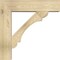 Ekena Millwork Olympic Block Rough Sawn Bracket w/ Offset Brace, Douglas Fir, 8"W x 32"D x 32"H BKT0806X32X32OLY05RDF - alternate 4